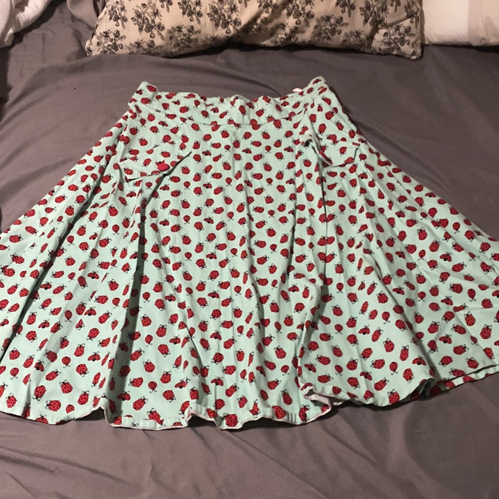 Voodoo Vixen Ladybug aline skirt